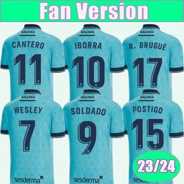 23 24 IBORRA SOLDADO Mens Soccer Jerseys CANTERO PEPE P. MARTINEZ WESLEY WESLEY 3rd Blue Football Shirts Uniforms