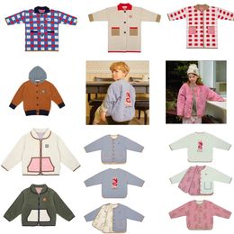 Jackets Korean Kids Jacket Autumn Winter Child Boy Girl Coat Cartoon Printed Baby Toddler Outwear 230630