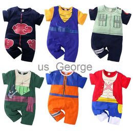 Conjuntos de roupas New fashion Baby Boy Anime Clothes Newborn Rompers Cotton Infant Clothing Macacões Baby Short Sleeve Cartoon Bebes J230630
