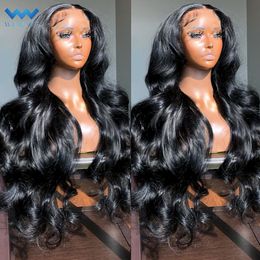 Synthetic Wigs 30 Inch Body Wave Lace Front Brazilian Pre Plucked 360 For Women 13x4 13x6 Hd Transparent Human Frontal 230629