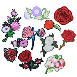 10PCS flower series embroidery patches for clothing iron patch for clothes applique sewing accessories stickers on clothes iron on283x