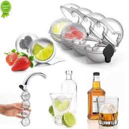 New Ice Cube Tray Round Mold for Whiskey Cocktails and Vodka for Bar Parties Party Kitchen Create Chilled Drinks Tool Ice Cube Maker