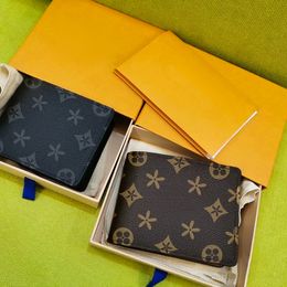 Fashion Multiple wholesale 6 Colours top quality banknote Wallet Genuine Leather Card Holders M60895 Womens purse Designers Coin Purses mens Clutch bags Key Wallets