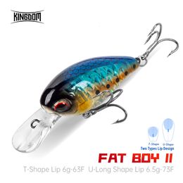 Fishing Accessories KINGDOM 6g 65g Floating Crankbait Wobblers Minnow Jerkbait Artificial Hardbait for Trout Bass Perch Pike Tackle lures 230629