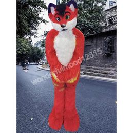 Stitching Husky Dog Fox Suit Role Play Mascot Costumes Carnival Hallowen Gifts Unisex Adults Fancy Party Games Outfit Holiday Outdoor Advertising Outfit Suit