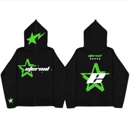 Men's Hoodies Sweatshirts star letter printing Vintage 2000S zipper hoodie high street fashion Y2K Punk clothes Harajuku casual Women sweatshirt 230630