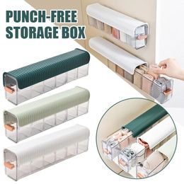 Storage Holders Racks Wall Mount Underwear Socks Closet Multifunction Data Charging Line Headset Storage Box Kitchen Seasoning Organizer 230629