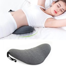 Curtains Memory Foam Lumbar Pillow Rollable Pregnant Waist Pad Washable Lumbar Support Backrest Mat Bed Cushion Detachable Back Pillow