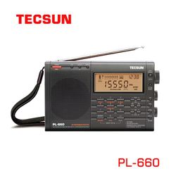 Radio Tecsun Pl660 Fm/sw/mw/lw Full Band Digital Tuning Radio Stereo Clockcontrolled Charging Desheng Radio