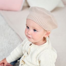 Winter Hat Autumn/Winter Fashion Children Beret Cute Child Hats Solid Colour Warm Bud Baby Wool Hat Baby Accessories Newborn Caps