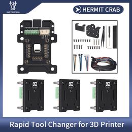 Scanning Biqu Hermit Crab Hotend Quick Change Tool Head for 3d Printer Compatible 8 E3d Hemera Bowden Ender3 Biqu B1 3d Printer Head