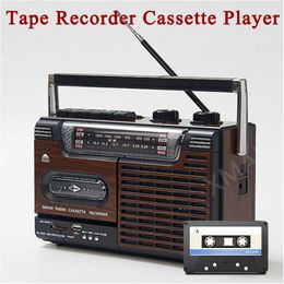 Radio 220v Retro Tape Recorder Cassette Player Outdoor Speaker Am Fm Sw 3 Bands Radio Receiver Cassette Recorders Tf Sd Card Playe