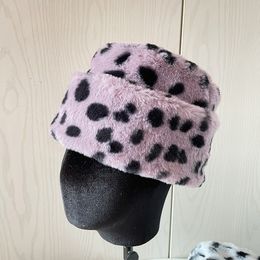 Hat Women Winter Pink Dots Autumn Warm Outdoors Accessory