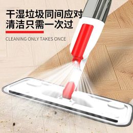 Mops Water Spray Mop Household Flat Mop Wet And Dry Use Lazy People Labour Saving Hand Wash Mop 230629