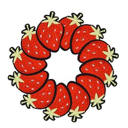 Diy Strawberry patches for clothing iron embroidered patch applique iron on patches sewing accessories badge stickers on clothes D3166