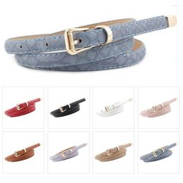 Belts Vintage Casual Luxury Design Trouser Dress Serpentine Leather Belt Thin Waist Strap Metal Buckle Waistband