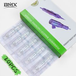 Tattoo Needles BMX 20PCS Permanent Makeup Needles Disposable Microblading Eyebrow Tattoo Needles 1/3/5/7RL Round Liner for micropigmentacion 230630