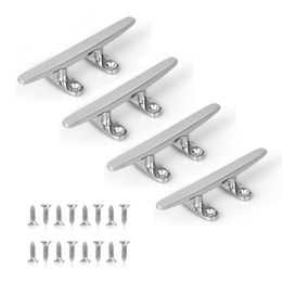 Beach accessories Boat Cleats 4 Inch Packs Small Dock Open Base Heavy Duty 316 Stainless Steel Include Installation Screws 230629