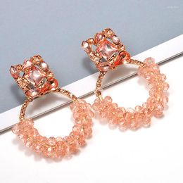 Dangle Earrings Handmade Crystal For Women Boho Beaded Statement Drop Earring Fashion Jewellery