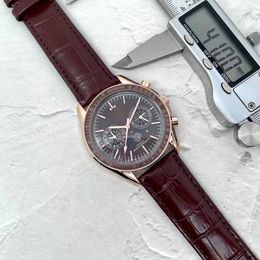 New men's watches luxury fashion sports style quartz watch 41mm men's leather watch brand men's clock master design military watches.