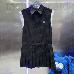 Taglie forti Abiti firmati Gilet senza maniche da donna Lettera Ricamo Gonne corte Dolce ragazza Abito casual Designer Abbigliamento donna 6Q2R