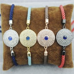 Charm Bracelets Adjustable 10pcs/lot Fashion Cz Bracelet Delicate Eye Connector Jewellery