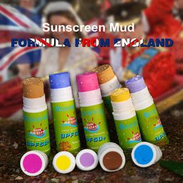 Beach accessories Sunscreen Cream Mud Stick Protector Pure Natural Summer Skin Protection Environmental Protect For Surf Diving Water Sports Spf50 230629