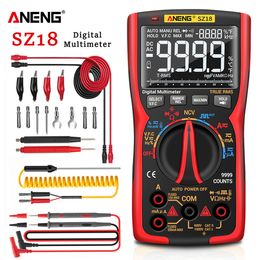 Multimeters ANENG SZ18 Digital Multimeter 9999 Professional True RMS Analog Tester Multimetro DIY Transistor Capacitor NCV Testers Lcr Meter 230629