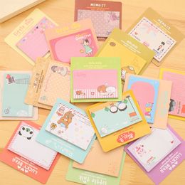 Notes 40 Pc/Lot Fresh Lovely Cartoon N Times Stickers / Sticky Paper Notes /Creative Memo Pads/Student Children Prize 230629