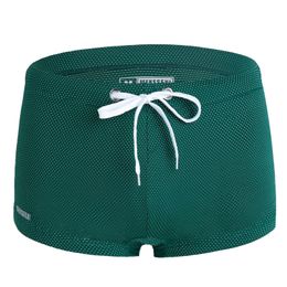 Men's Swimwear Swimming Trunks for Men Low Waist Swimshorts Green Blue Black Mens Swim Short Man Swimsuit White Gray 230630