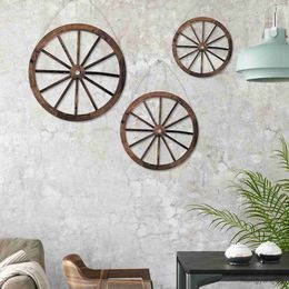 Other Home Decor Wooden Wagon Decor with Hook Rustic Farmhouse Wagon Art Vintage Hanging Decorative R230630