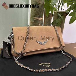 Evening Bags Fashion Designer Woman Bag For Women Zadig Voltaire Shoulder bag Vintage Rivet Handbag Purse Original Box Genuine Leather cross body chain h J230630