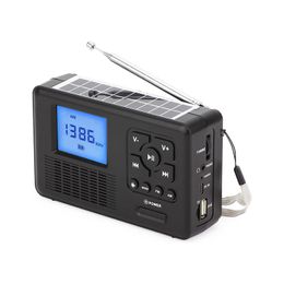 Radio Portable Dab/fm/am Radio Bluetooth Tf Card Emergency Radio Solar Hand Crank Radio with Flashlight