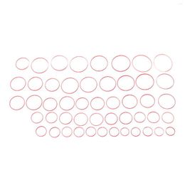 Watch Repair Kits 49pcs 0.9mm Rubber Washer 16-40mm Dia Red Waterproof Back Gasket Tools Accessory For Watchmaker