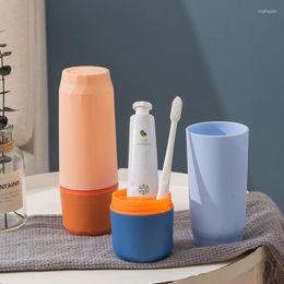 Storage Bottles Simple Household Travel Wash Cup Mouth Toothbrush Toothpaste Box Tooth Set Portable