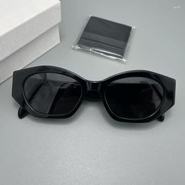 Sunglasses 2023 Cat Eye Square Women Men 40238U Black Frame Sun Glasses Ladies Eyewear UV400