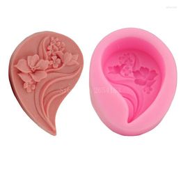 Baking Moulds Flower Pendant Water-drop Silicone Fondant Soap 3D Cake Mold Cupcake Jelly Candy Chocolate Decoration Tool FQ1657