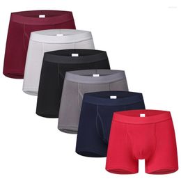 Underpants Plus Size Classic Style Men Boxers Long Edition Underwear Brand Boxer 95% Cotton Breathable Under Wear