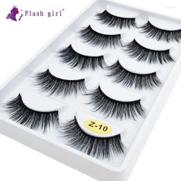 False Eyelashes Flash Girl Most In Market 5 Pairs Z Series Z10 Mink Wholesale Customise