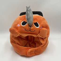 Wholesale anime chainsaw man Pochita plush toys cap Stage show prop hat Children's gift