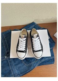 Designer Shoes Sneakers Maison Canvas Mihara Yasuhiro Low Cut Men's Women's Versatile Dissolved Summer New Mmy Black White Mens Shoes Fa 2192