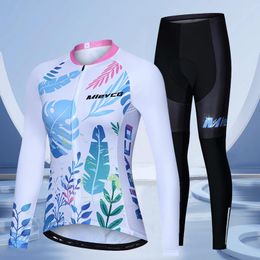 Racing Sets Cycling Clothing Bicycle Women's Tracksuit Outdoor Suit Quick Dry Slim Fit Mountain Bike Accessories 20D Roupas Femininas