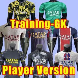 Player version 2023 2024 soccer jerseys maillot de foot MBAPPE HAKIMI MARQUINHOS VERRATTI football shirt 23 24 SERGIO RAMOS FABIAN psgs training suit goalkeeper