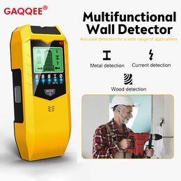Metal Detectors SH402 Wall Stud Finder Sensor Wall Scanner 5 in 1 LCD Electronic Detector Edge Centre Wood Current Metal AC Live Wires Detection 230630