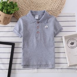 Polos Boys Summer Child Clothing Cotton Kids Boys Collar Polo Shirt Tops Baby Boy Sprots Shirts Lapel Breathable Tee Fashion Clothes 230629