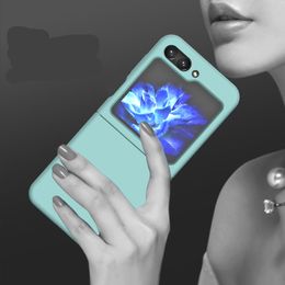 Flip5 High Quality Silky Soft Touch Cover Shell For Samsung Galaxy Z Flip 5 Liquid Silicone Folding Phone Case