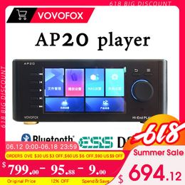 Amplifiers Vovofox Ap20 Hifi Dsd512 Music Player Digital Turntable Lossless Streaming Media Audio Es9038pro Bluetooth 5.0 Support Nas Wifi