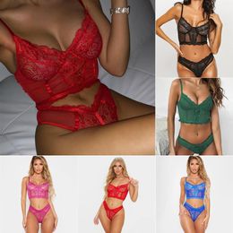 Women's Sexy Transparent Lace Bra and Panty Set Quality Polyester Comfortable and Breathable Underwear Set Intimates Ladies U270w