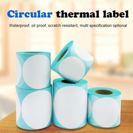 Adhesive Stickers Round Thermal Label Sticker Paper Supermarket Price Blank Barcode Direct Print Waterproof Supplie 230630