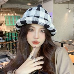 plaid ski mask Caps women winter baseball hats woman winter hat turbans for women beanie bucket hat winter hat women Wool beanie